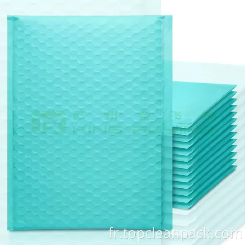 Enveloppe de courrier rembourré en plastique en plastique personnalisé Poly Bubble Mailer Strong Adhesive Imperproofroproofproofproof Express Express Packaging Sac